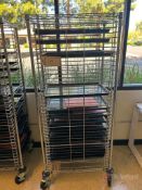 Nexel WIP Wire Rack on Locking Casters w/ ESD Trays