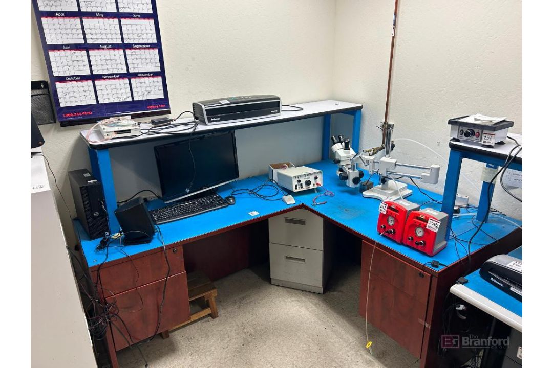 (7) Metal File Cabinets, Book Shelf, (5) Workbenches - Image 2 of 15