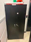 (3) Metal Storage Cabinets w/ Contents