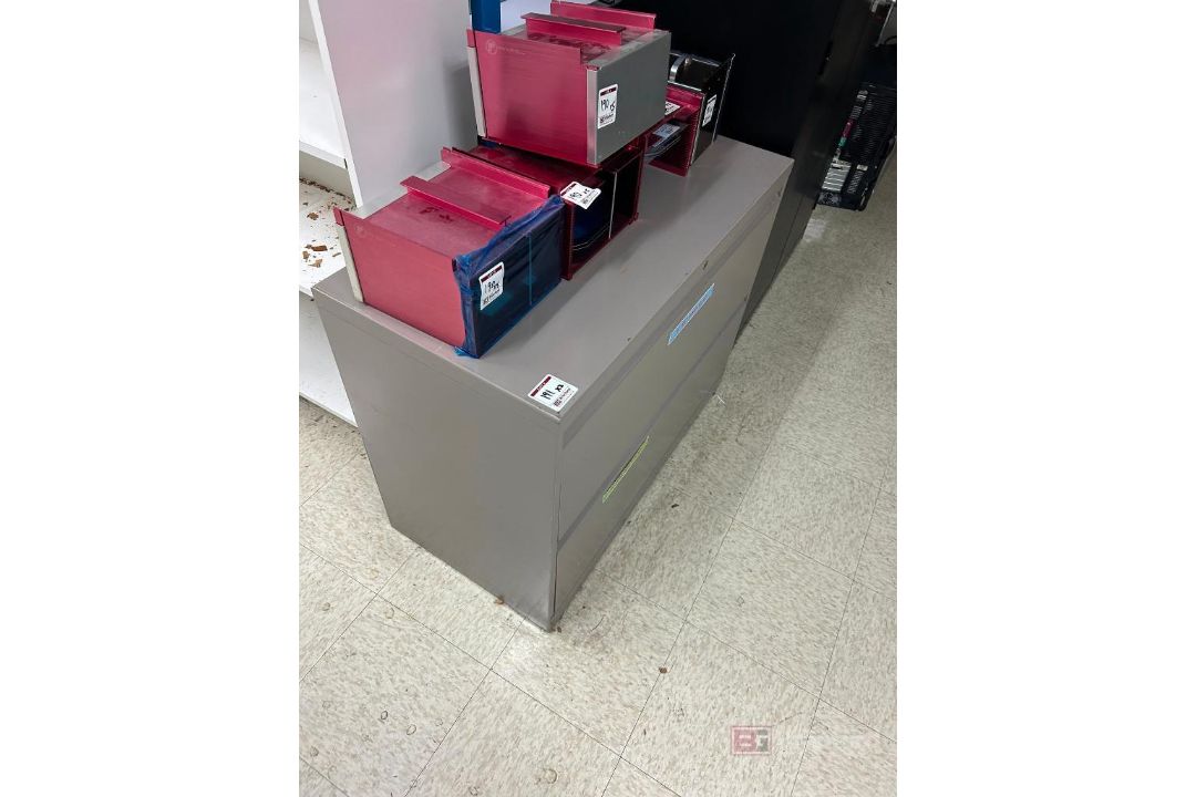 (7) Metal File Cabinets, Book Shelf, (5) Workbenches - Image 13 of 15