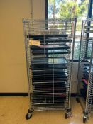 Nexel WIP Wire Rack on Locking Casters w/ ESD Trays