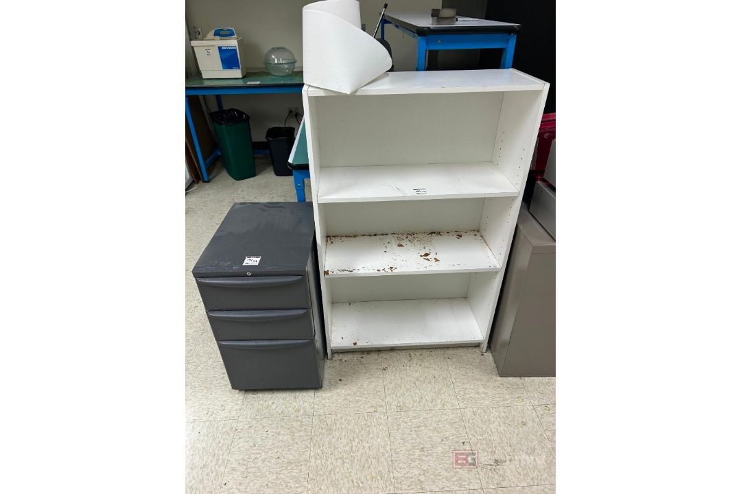 (7) Metal File Cabinets, Book Shelf, (5) Workbenches - Image 9 of 15