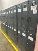 Lot (3) Section of Lockers; total of (30) Lockers