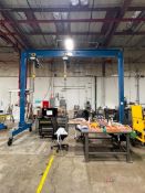 Gorbel 2-Ton Gantry w/ (2) Gorbel 1-Ton Motorized Cranes