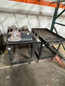 Lot (2) Uline Push Carts on Casters