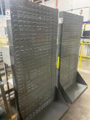 Lot (2) Akro Mills Metal Bin Holders