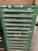 Vidmar 12-Drawer Storage Cabinet w/ Contents