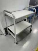 2-shelf rolling utility cart
