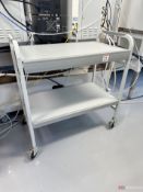 2-shelf rolling utility cart