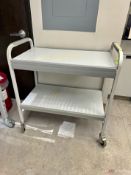 2-shelf rolling utility cart