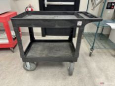 2-shelf rolling utility cart