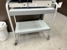 2-shelf rolling utility cart