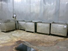 (6) Approx. 300-Gallon Stainless Steel Vats