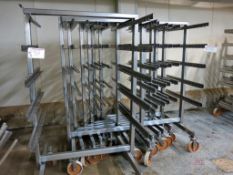 (8) Castered Stainless Steel Smoking Racks