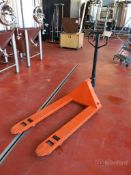 Hydraulic Pallet Jack w/ Standard Forks, 5,000-Lb Cap.