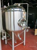 Stout 10-Bbl Jacketed Conical Fermenter Tank, Model CF10BBL-JKT-102, 304-SS 3-MM Thick Tank