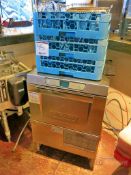 Hobart Advansys LXGE Glassware Dishwasher, Water Temp. 150°, Rinse Temp 180°, Wash Min 56 Seconds,