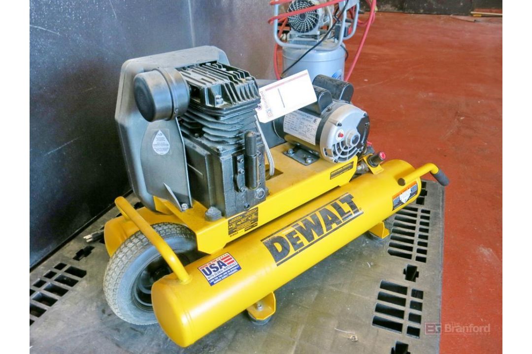 DeWalt Model DXCMTA1980854 Induction 8-Gallon Wheelbarrel Style Air Compressor, 155 Max. PSI, w/ Air - Image 1 of 5
