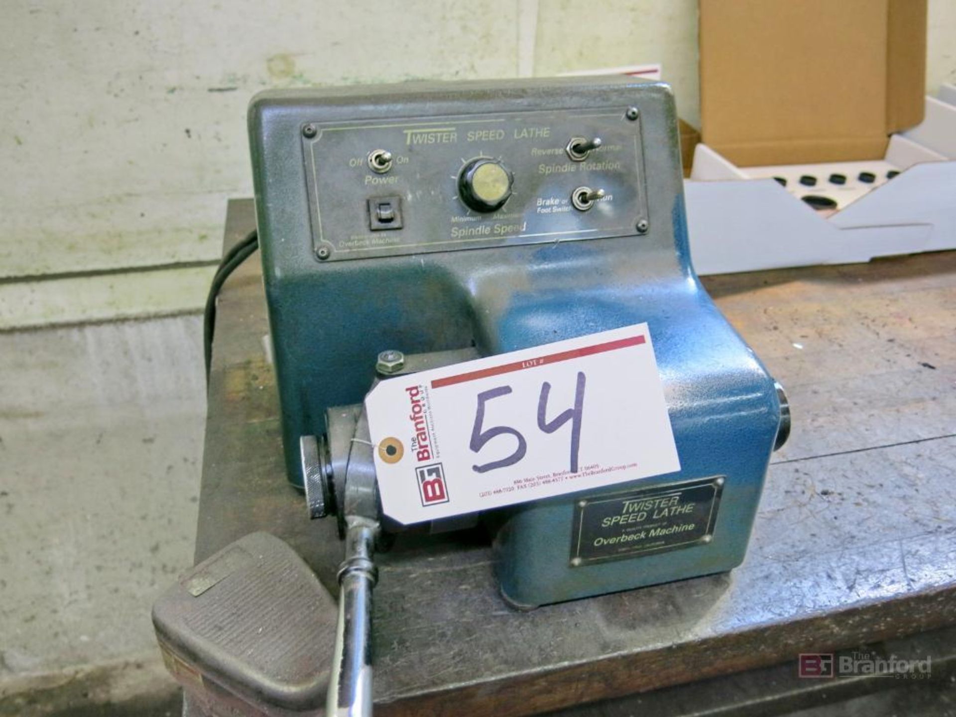 Overbeck Machine Twister Speed Lathe Model 1LT-1B - Image 2 of 4