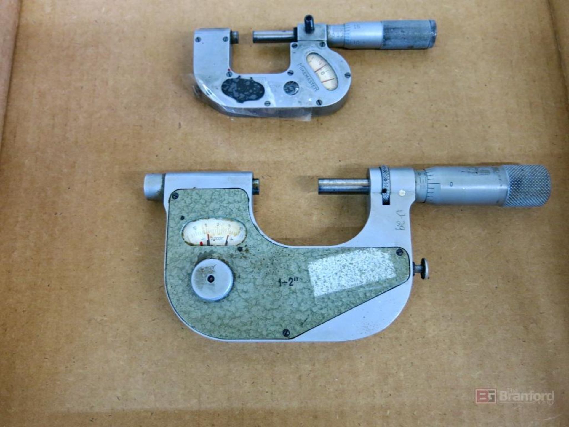 (1) Micmaster 0 to 1" Indicating Micrometer, VAS 1 to 2" Indicating Micrometer