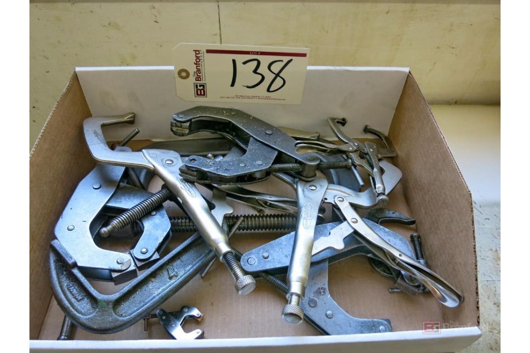 Lot of C-Clamps, Twist Clamps, Visegrip Welding Clamps