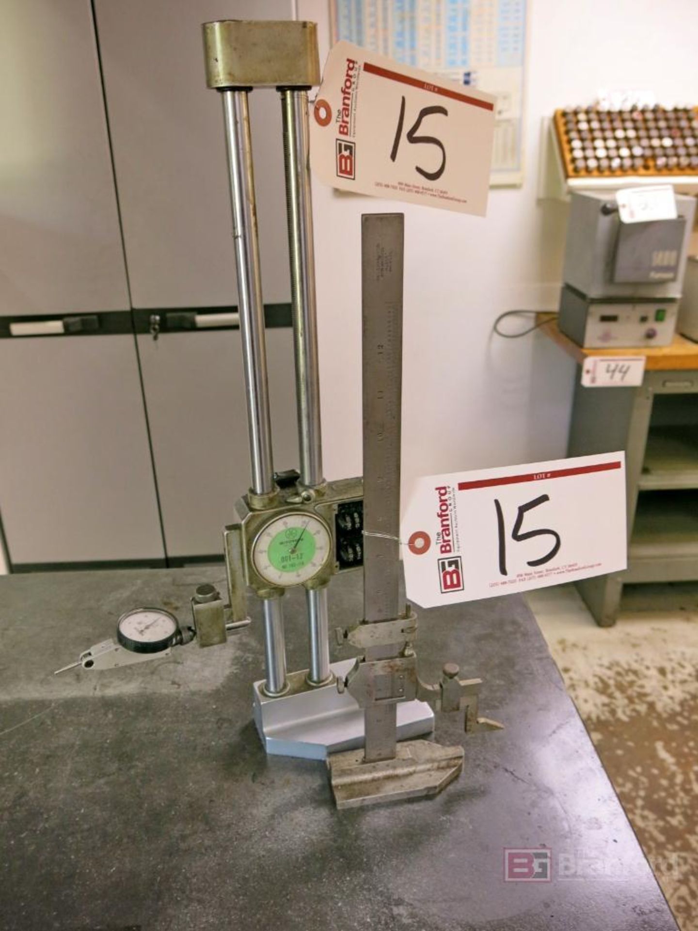 Mitutoyo .001 to 12" Analog Height Gauge, Starrett 12" Height Gauge