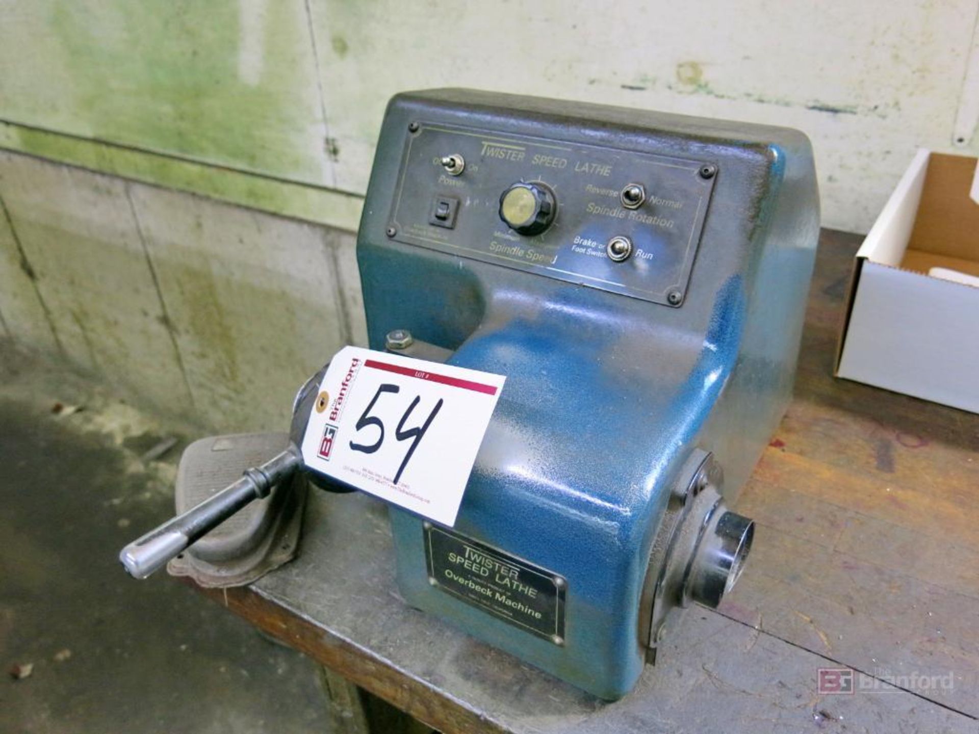 Overbeck Machine Twister Speed Lathe Model 1LT-1B