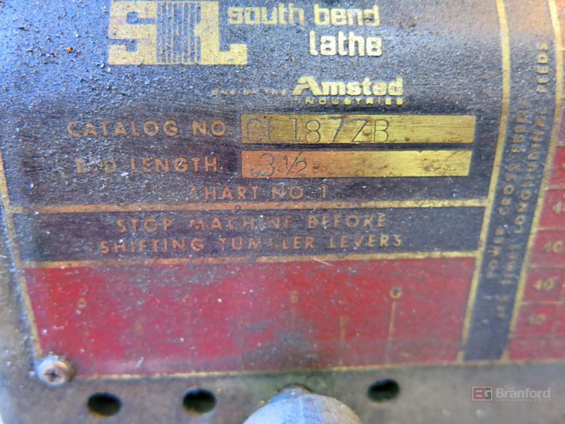Southbend Model 0L187Z-V Lathe - Image 4 of 4