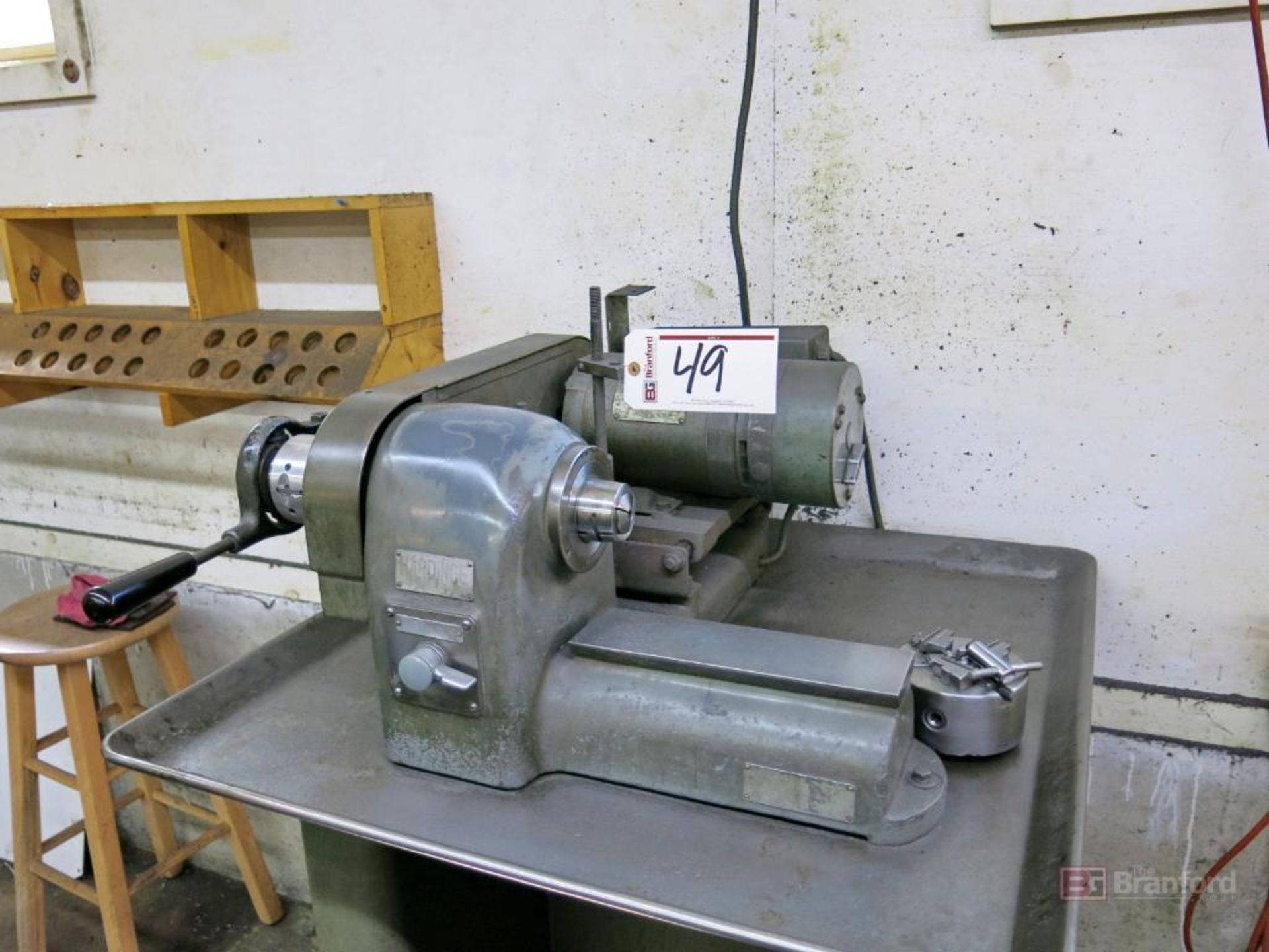 Hardinge Speed Lathe w/ Bullnose Chuck, 5" 3-Jaw Chuck