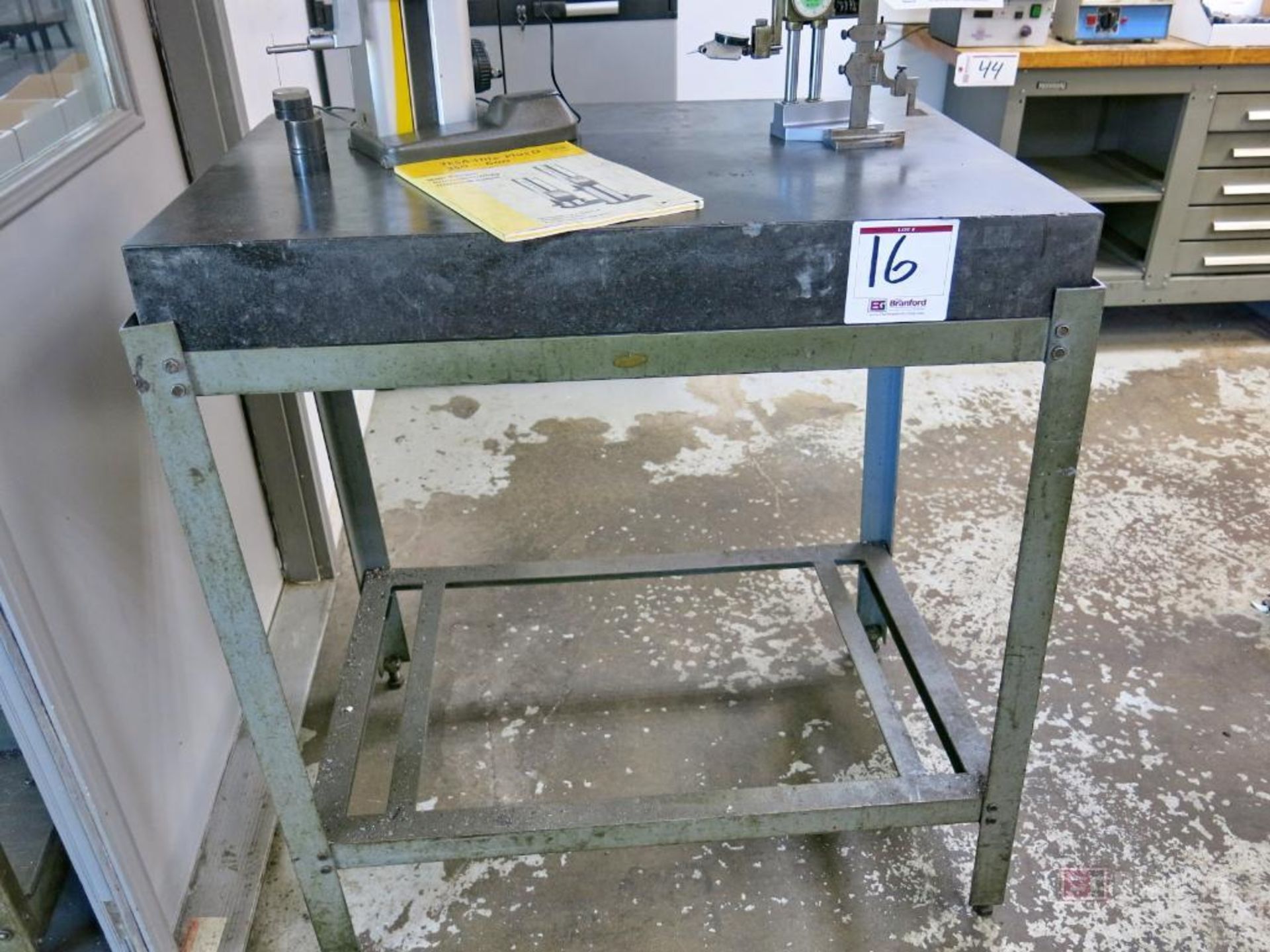 36" x 24" x 4" Granite Surface Plate w/ Metal Frame Stand