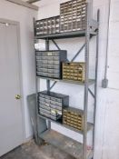 (3) Medium Duty Steel Racks w/ (6) Small Parts Bins