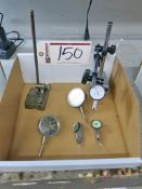Lot of Dial Indicators w/ Dial Indicator Stand
