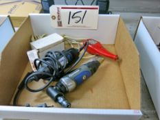 Cobalt Pneumatic Right Angle Driver, Dremel Tool, Etching Tool