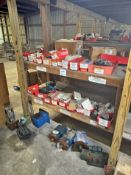 Contents of Shelving inc pumps, valves, rods, cylinders, etc
