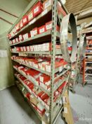 Shelving unit and contents inc Mettler toledo readouts, switches, controls, etc