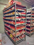 Shelving unit and contents inc fuses, buss, conduit, outlets, etc