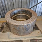 Pallet of Parts including clamps, raw coupling, D2 roll