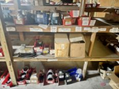 Contents of Shelving inc pumps, valves, rods, cylinders, etc
