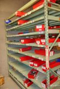 Shelving unit and contents inc Bearings, etc.