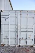 Connex 40' container with interior lighting, no contents