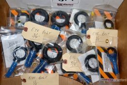 Lot of Various Sized I-Bolts - New