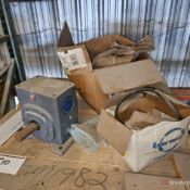 Pallet of Parts Incl Boston Gearbox, Baldor EM3546T motor