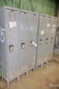 (2) Tall Lockers, Set of Small Lockers