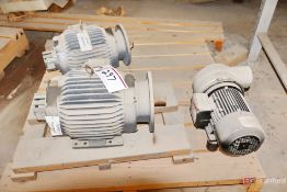 Motors including (2) Baldor 10-HP, Jetair 460V
