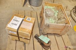 Pallet of misc parts including guide roll