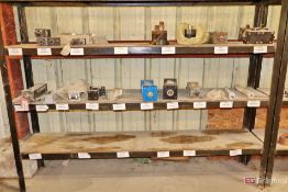 Rack and contents including misc cylinders and pistons