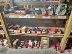 Contents of Shelving inc pumps, valves, rods, cylinders, etc
