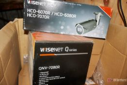 Lot of Wisenet Security Cameras Parts, Camera