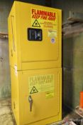 (2) Eagle Flammable Small Cabinets w/ Contents