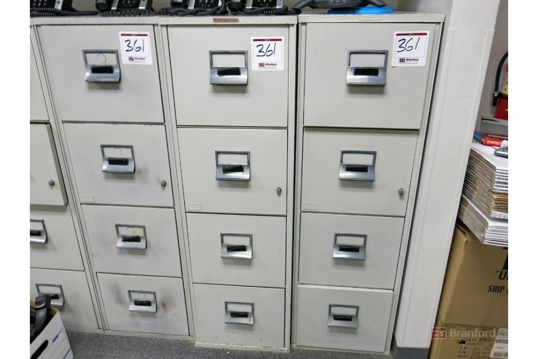 (4) Vertical Fireproof File Cabinets - Image 1 of 2